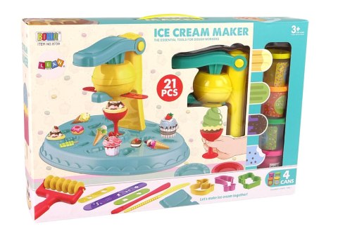 Ciastolina Lodziarnia Zestaw Do Robienia Deserów Lodów LEAN Toys Ciastolina Lodziarnia Zestaw Do Robienia Deserów Lodów LEAN Toys