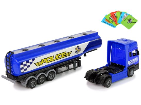 Ciężarówka Cysterna Niebieska Policja 30 cm Długości LEAN Toys Ciężarówka Cysterna Niebieska Policja 30 cm Długości LEAN Toys