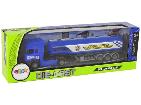 Ciężarówka Cysterna Niebieska Policja 30 cm Długości LEAN Toys Ciężarówka Cysterna Niebieska Policja 30 cm Długości LEAN Toys