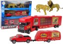 Cyrkowa Ciężarówka Transporter Zwierząt Przyczepa PickUp Lew Tygrys LEAN Toys