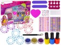 Duży Zestaw Do Malowania Paznokci Lakiery Naklejki Separatory LEAN Toys