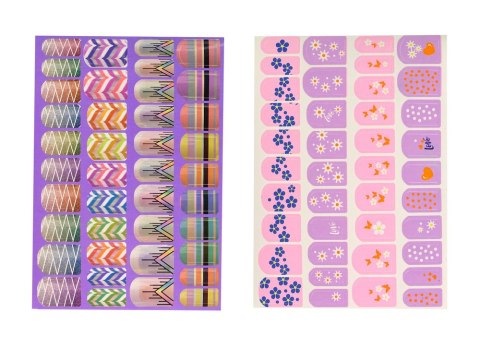 Duży Zestaw Do Malowania Paznokci Lakiery Naklejki Separatory LEAN Toys Duży Zestaw Do Malowania Paznokci Lakiery Naklejki Separatory LEAN Toys
