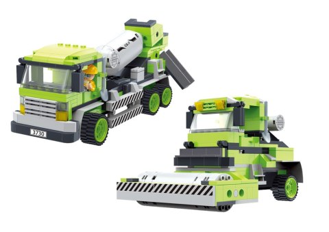 Duży Zestaw Klocków Betoniarka Walec 369 Elementów Budowa LEAN Toys Duży Zestaw Klocków Betoniarka Walec 369 Elementów Budowa LEAN Toys