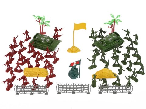 Duży Zestaw Militarny Wojskowy Żołnierze Czołgi LEAN Toys Duży Zestaw Militarny Wojskowy Żołnierze Czołgi LEAN Toys