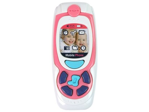 Dziecięcy Edukacyjny Telefon Komórkowy Melodia Różowy LEAN Toys Dziecięcy Edukacyjny Telefon Komórkowy Melodia Różowy LEAN Toys