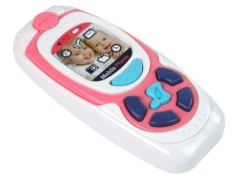 Dziecięcy Edukacyjny Telefon Komórkowy Melodia Różowy LEAN Toys Dziecięcy Edukacyjny Telefon Komórkowy Melodia Różowy LEAN Toys
