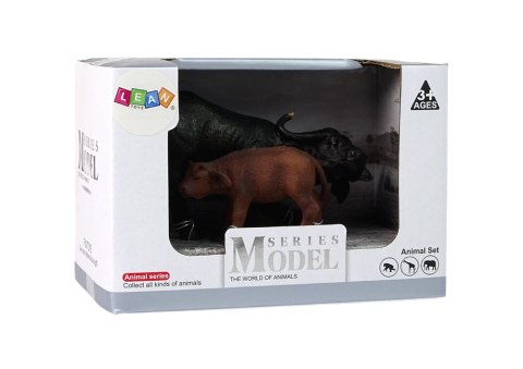 Figurka Bawoła Cielątko Zwierzęta Afrykańskie Zoo LEAN Toys Figurka Bawoła Cielątko Zwierzęta Afrykańskie Zoo LEAN Toys