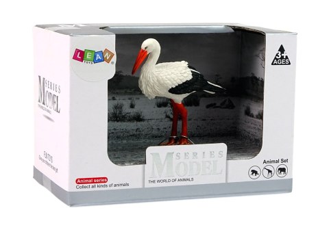 Figurka Kolekcjonerska Bocian Biały Figurka Ptak LEAN Toys Figurka Kolekcjonerska Bocian Biały Figurka Ptak LEAN Toys