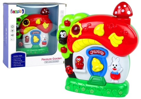 Grający Muzyczny Domek Dla Niemowląt Zwierzątka LEAN Toys Grający Muzyczny Domek Dla Niemowląt Zwierzątka LEAN Toys