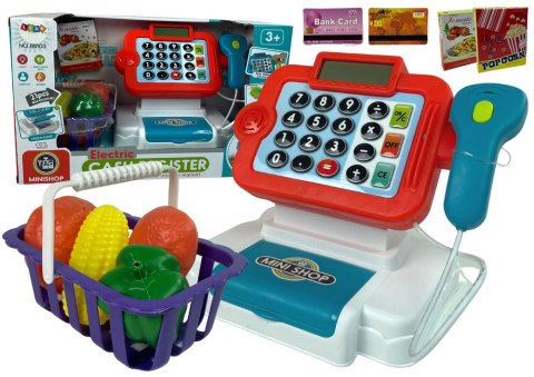 Kasa Fiskalna Dla Dzieci Kalkulator Koszyk Warzywa LEAN Toys Kasa Fiskalna Dla Dzieci Kalkulator Koszyk Warzywa LEAN Toys