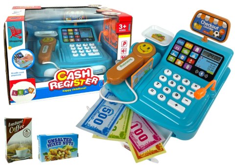 Kasa Sklepowa Waga Opakowania Ciasteczek Skaner Na Baterie LEAN Toys Kasa Sklepowa Waga Opakowania Ciasteczek Skaner Na Baterie LEAN Toys