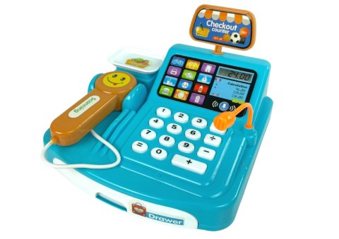 Kasa Sklepowa Waga Opakowania Ciasteczek Skaner Na Baterie LEAN Toys Kasa Sklepowa Waga Opakowania Ciasteczek Skaner Na Baterie LEAN Toys