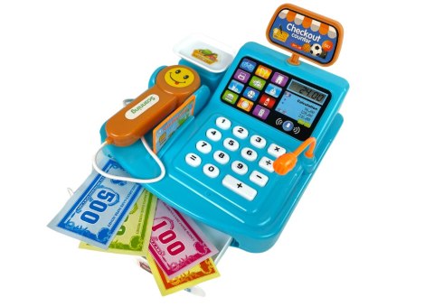 Kasa Sklepowa Waga Opakowania Ciasteczek Skaner Na Baterie LEAN Toys Kasa Sklepowa Waga Opakowania Ciasteczek Skaner Na Baterie LEAN Toys