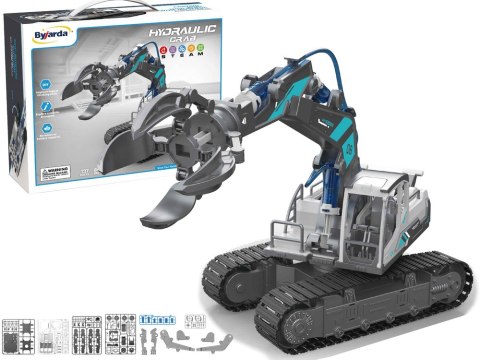 Koparka Hydrauliczna Gąsiennicowa DIY Do Złożenia Chwytak 137 Elementów LEAN Toys Koparka Hydrauliczna Gąsiennicowa DIY Do Złożenia Chwytak 137 Elementów LEAN Toys