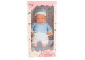 Lalka Bobas 46 cm Niebieska Smoczek Czapeczka Skarpetki LEAN Toys