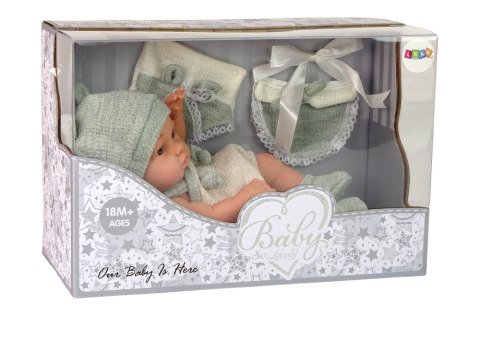 Lalka Słodki Bobas Sweter Czapeczka Zielona 30 cm LEAN Toys Lalka Słodki Bobas Sweter Czapeczka Zielona 30 cm LEAN Toys