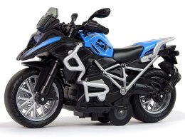 Motocykl GT Niebieski 1:14 Napęd Pull-Back Dźwięk Światła LEAN Toys