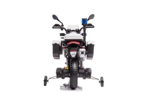 Motor Na Akumulator Policyjny JT5002B Biały LEAN CARS Motor Na Akumulator Policyjny JT5002B Biały LEAN CARS