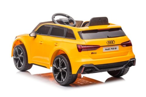 Pojazd na Akumulator Audi RS6 BRD-2118 Żółty LEAN CARS Pojazd na Akumulator Audi RS6 BRD-2118 Żółty LEAN CARS