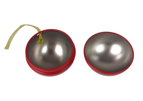 Świąteczna Bombka Metalowa Ozdoba Na Choinkę Mikołaj Przy Choince LEAN TOYS Świąteczna Bombka Metalowa Ozdoba Na Choinkę Mikołaj Przy Choince LEAN TOYS
