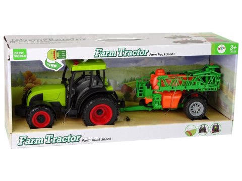 Traktor Na Baterie Zielony Opryskiwacz Melodie LEAN Toys Traktor Na Baterie Zielony Opryskiwacz Melodie LEAN Toys