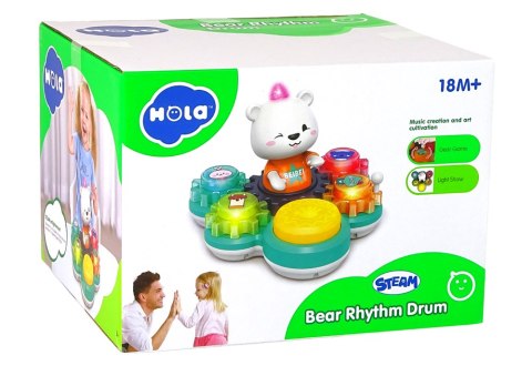 Zabawka Interaktywna Edukacyjna Dla Niemowląt Grający Miś Koła Zębate LEAN Toys Zabawka Interaktywna Edukacyjna Dla Niemowląt Grający Miś Koła Zębate LEAN Toys