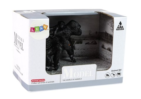 Zestaw 2 Figurek Goryle Goryl z Młodymi Zwierzęta Świata LEAN Toys Zestaw 2 Figurek Goryle Goryl z Młodymi Zwierzęta Świata LEAN Toys