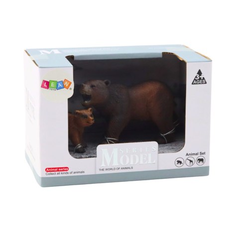Zestaw 2 Figurek Niedźwiedź Brunatny z Młodym LEAN Toys Zestaw 2 Figurek Niedźwiedź Brunatny z Młodym LEAN Toys