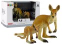 Zestaw 2 figurek Kangur z młodym Kangury Zwierzęta Świata LEAN Toys