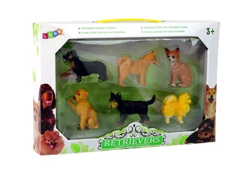 Zestaw 6 Figurek Psów Psy Rasowe Figurka Pies LEAN Toys Zestaw 6 Figurek Psów Psy Rasowe Figurka Pies LEAN Toys