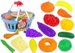 Zestaw Artykułów Spożywczych W Koszyku Owoce Warzywa LEAN Toys