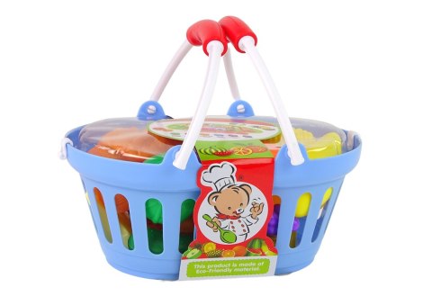 Zestaw Artykułów Spożywczych W Koszyku Owoce Warzywa LEAN Toys Zestaw Artykułów Spożywczych W Koszyku Owoce Warzywa LEAN Toys