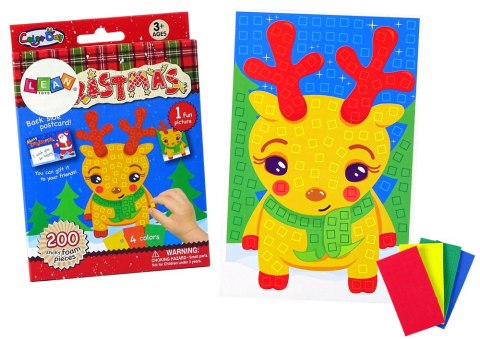 Zestaw DIY Kolorowa Mozaika Święta Wyklejanka Renifer LEAN TOYS Zestaw DIY Kolorowa Mozaika Święta Wyklejanka Renifer LEAN TOYS