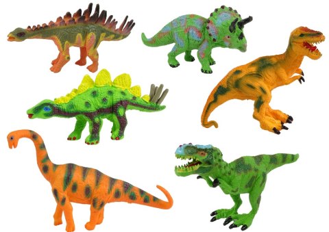 Zestaw Dinozaurów Figurki Modele 6 Sztuk Akcesoria LEAN Toys Zestaw Dinozaurów Figurki Modele 6 Sztuk Akcesoria LEAN Toys