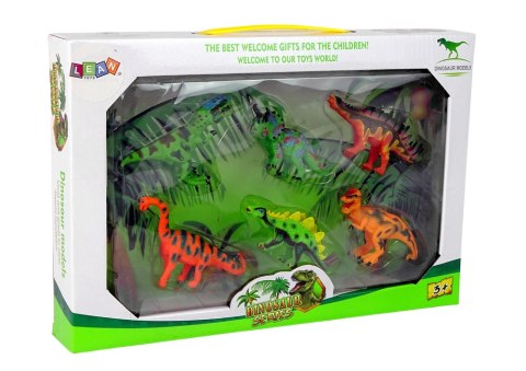 Zestaw Dinozaurów Figurki Modele 6 Sztuk Akcesoria LEAN Toys Zestaw Dinozaurów Figurki Modele 6 Sztuk Akcesoria LEAN Toys