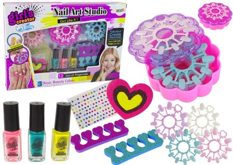 Zestaw Do Stylizacji Paznokci Dla Dzieci Piękności Studio Lakiery LEAN Toys Zestaw Do Stylizacji Paznokci Dla Dzieci Piękności Studio Lakiery LEAN Toys