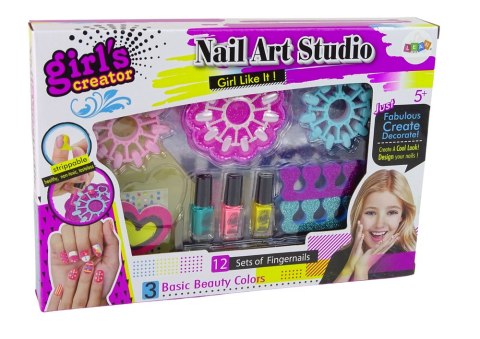Zestaw Do Stylizacji Paznokci Dla Dzieci Piękności Studio Lakiery LEAN Toys Zestaw Do Stylizacji Paznokci Dla Dzieci Piękności Studio Lakiery LEAN Toys