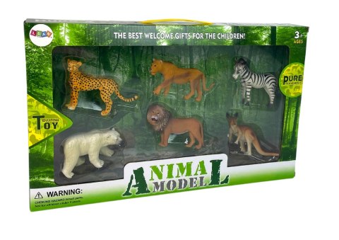 Zestaw Figurek Afryka Dzikie Zwierzęta Kangur Zebra LEAN Toys Zestaw Figurek Afryka Dzikie Zwierzęta Kangur Zebra LEAN Toys