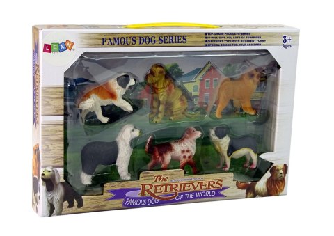 Zestaw Figurek Psy Rasowe 6 elementów LEAN Toys Zestaw Figurek Psy Rasowe 6 elementów LEAN Toys