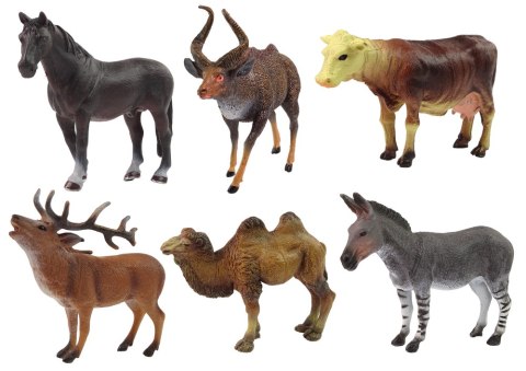 Zestaw Figurek Zwierzęta Domowe Leśne Jeleń Krowa LEAN Toys Zestaw Figurek Zwierzęta Domowe Leśne Jeleń Krowa LEAN Toys