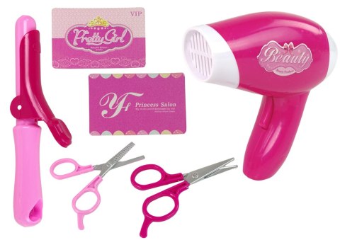 Zestaw Fryzjerski Do Włosów Piękności Suszarka Na Baterie LEAN Toys Zestaw Fryzjerski Do Włosów Piękności Suszarka Na Baterie LEAN Toys