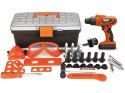 Zestaw Majsterkowicza Skrzynka Narzędzia Wiertarka Na Baterie LEAN Toys