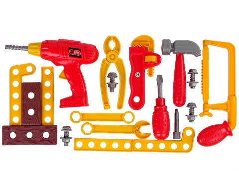 Zestaw Narzędzi Skrzynka Młotek Kleszcze Czerwony LEAN Toys Zestaw Narzędzi Skrzynka Młotek Kleszcze Czerwony LEAN Toys
