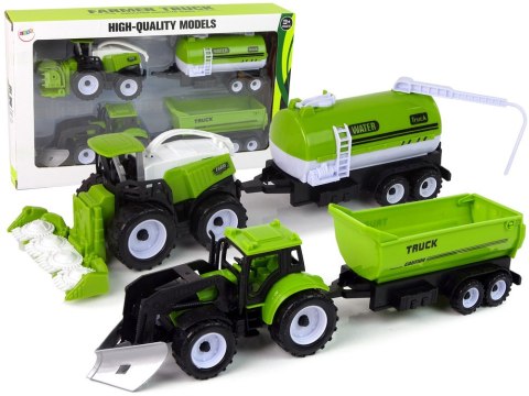 Zestaw Pojazdów Farmerskich Traktor Kombajn Cysterna Naczepa LEAN Toys Zestaw Pojazdów Farmerskich Traktor Kombajn Cysterna Naczepa LEAN Toys