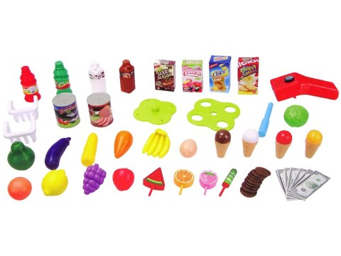 Zestaw Supermarket Skaner Artykuły Spożywcze Dla Dzieci LEAN Toys Zestaw Supermarket Skaner Artykuły Spożywcze Dla Dzieci LEAN Toys