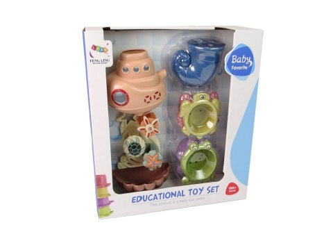 Zestaw do Kąpieli Statek Zwierzęta Morskie Wodospad LEAN Toys Zestaw do Kąpieli Statek Zwierzęta Morskie Wodospad LEAN Toys