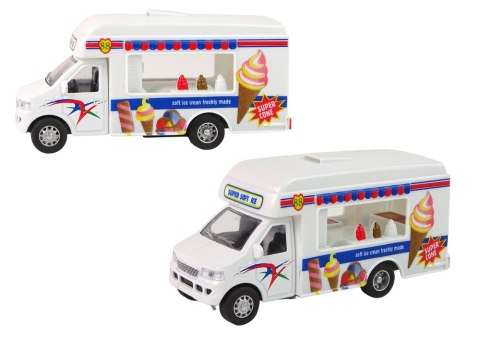 Auto Camper Lodziarnia Fast-Food Resoraki Napęd Frykcyjny 2 Modele LEAN Toys Auto Camper Lodziarnia Fast-Food Resoraki Napęd Frykcyjny 2 Modele LEAN Toys