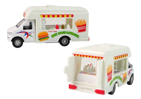 Auto Camper Lodziarnia Fast-Food Resoraki Napęd Frykcyjny 2 Modele LEAN Toys Auto Camper Lodziarnia Fast-Food Resoraki Napęd Frykcyjny 2 Modele LEAN Toys