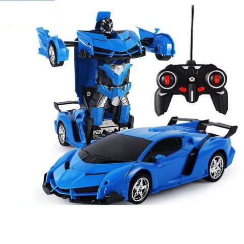 Auto Robot 2w1 R/C Pilot Światło Dźwięk Drift Niebieski LEAN Toys Auto Robot 2w1 R/C Pilot Światło Dźwięk Drift Niebieski LEAN Toys