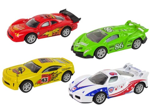 Auto Sportowe Wyścigowe Resorak Wyścigi 4 Kolory 1:43 LEAN TOYS Auto Sportowe Wyścigowe Resorak Wyścigi 4 Kolory 1:43 LEAN TOYS